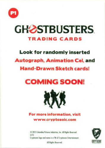 Cryptozoic 2016 Ghostbusters P1 Promo Trading Card Logo NSU