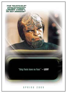 Quotable Star Trek: The Next Generation P2 NSU Promo Card