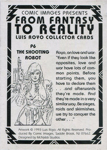 Luis Royo From Fantasy to Reality Prism Chase Card P6 The Shooting Robot