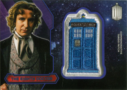 Doctor Who 2015 Tardis Patch P-8 Eighth Doctor Purple Foil Parallel #18 of 99