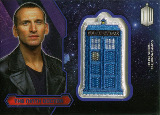 Doctor Who 2015 Tardis Patch P-9 Ninth Doctor Purple Foil Parallel #13 of 99