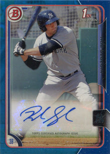 Bowman Draft Picks & Prospects Baseball 2015 Blue Auto Card PA-RS Rob Segedin