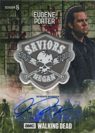 Walking Dead Season 8 Faction Patch Autograph PAR-SEG Josh McDermitt Mold 05/25