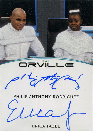 Orville Season 1 Dual Autograph Card Philip Anthony-Rodriguez and Erica Tazel