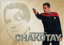 Star Trek 50th Anniversary Phaser Cut Chase Card PC8 Commander Chakotay