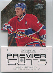 Upper Deck Black Diamond Hockey 2008-09 Premier Cuts Card PDC10 Alex Kovalev