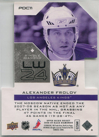 Upper Deck Black Diamond Hockey 2008-09 Premier Cuts Card PDC11 Alex Frolov