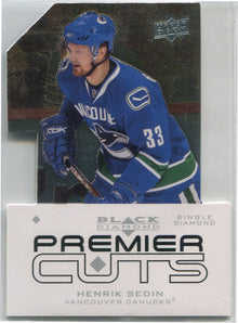 Upper Deck Black Diamond Hockey 2008-09 Premier Cuts Card PDC17 Henrik Sedin
