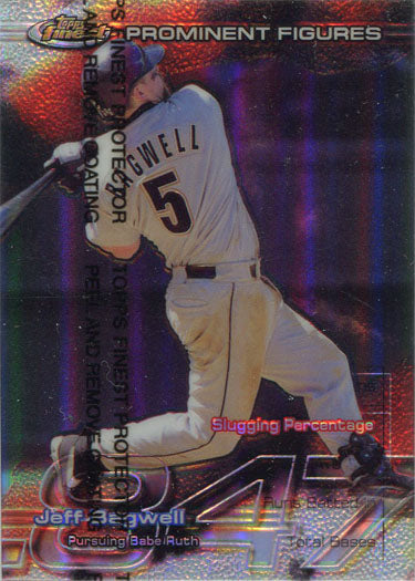 Topps Finest Baseball 1999 Prominent Figures Subset Card PF19 Jeff Bagwell