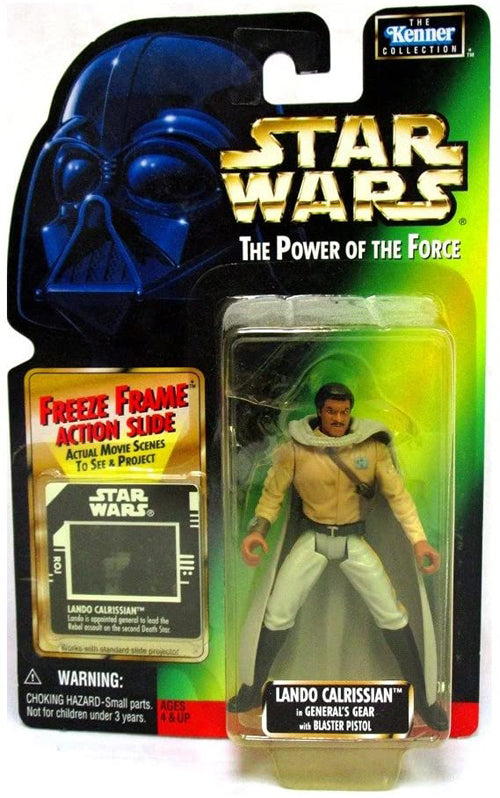 Star Wars POTF Lando Calrissian in General's Gear Action Figure with Freeze Frame