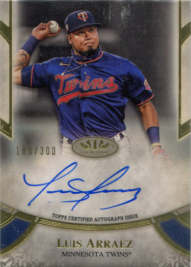Topps Tier One Baseball 2021 Prime Performers Auto Card PPA-LAR Luis Arraez /300