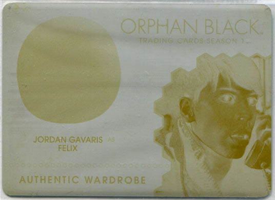 Orphan Black Season 1 Printing Plate Wardrobe Card M02 Yellow
