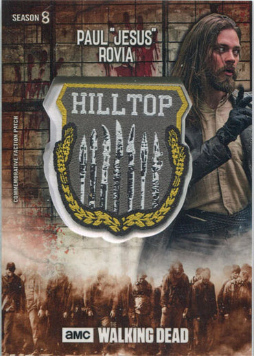 Walking Dead Season 8 Faction Patch PR-HPJ Paul "Jesus" Rova Rust Parallel 25/99