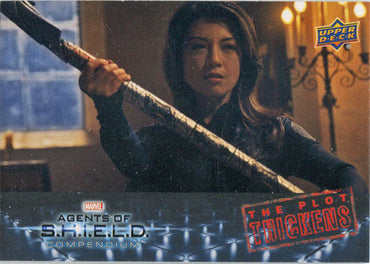 Marvel Agents of SHIELD Compendium Plot Thickens Chase Card PT-1 Melinda May