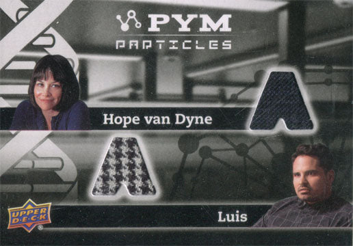Marvel Ant-Man Dual Memorabilia Costume Card PT2-LV Hope van Dyne and Luis