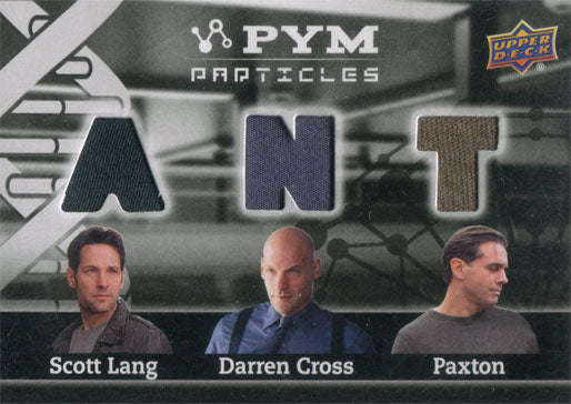 Marvel Ant-Man Triple Memorabilia Costume Card PT3-CLP Lang Cross Paxton