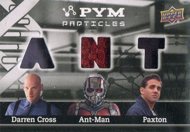 Marvel Ant-Man Triple Memorabilia Costume Card PT3-DAP Cross Ant-Man Paxton