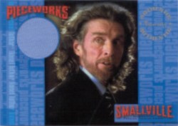 Smallville Season 5 PW8 Shirt worn by Lionel Pieceworks Costume Card