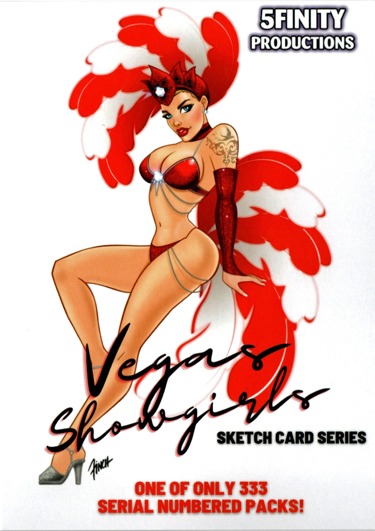 2022 5finity Vegas Showgirls Sketch Card Pack