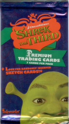 Shrek the Third Factory Sealed Trading Card Pack