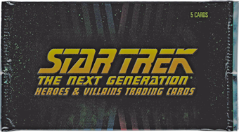 Star Trek TNG Heroes & Villains Factory Sealed Trading Card Pack