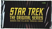 Star Trek TOS Heroes & Villains Factory Sealed Trading Card Pack