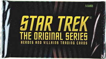 Star Trek TOS Heroes & Villains Factory Sealed Trading Card Pack