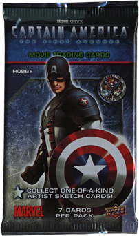 Captain America Movie Factory Sealed Trading Card Pack