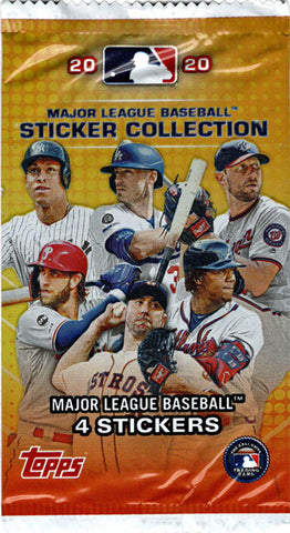 Topps 2020 MLB Baseball Sticker Collection Factory Sealed Pack