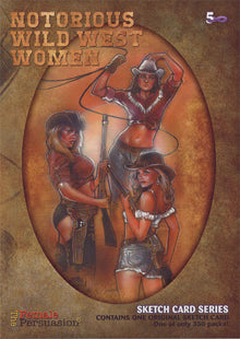 5finity 2021 TFP6 Notorious Wild West Women Sketch Card Pack