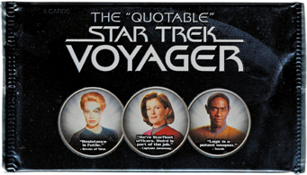 Quotable Star Trek Voyager Factory Sealed Trading Card Pack