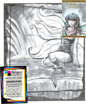 Breygent World of Fantasy Sketch Z-Card by Mary Jane Pajaron