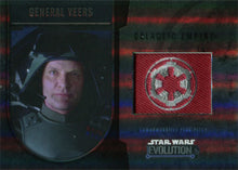 Star Wars Evolution 2016 Flag Patch Galactic Empire General Veers Bronze 061/170