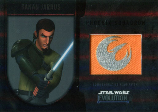 Star Wars Evolution 2016 Flag Patch Phoenix Squadron Kanan Jarrus Bronze 055/170