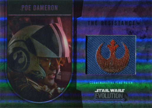 Star Wars Evolution 2016 Flag Patch Resistance Poe Dameron Bronze 144/170