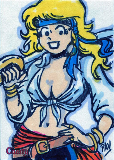 Cherry Series 3 Sketch Card by Terry Pavlet