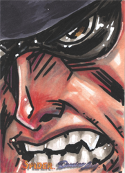Moonstone Domino Lady & The Spider Sketch Card by Pez! V3