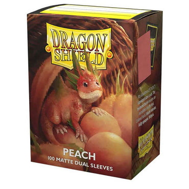 Dragon Shield Matte DUAL Sleeve - 'Peach' 100ct