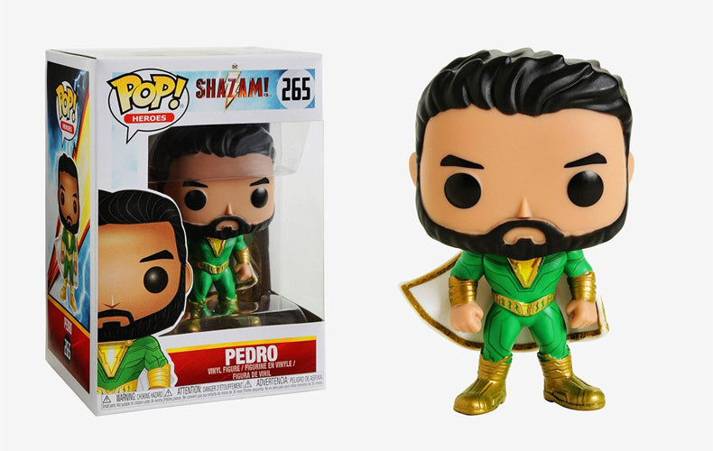 Funko Pop Heroes 265 Shazam! Pedro (Sun Damaged Box)