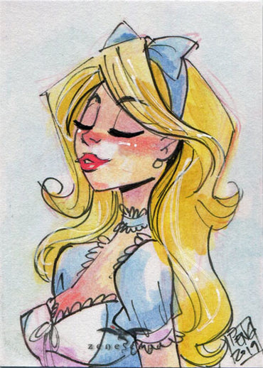 Zenescope Legacy 2019 5finity Grimm Fairy Tales Sketch Card by Penelope Gaylord