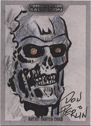 Terminator Salvation Sketch Card by Don Perlin