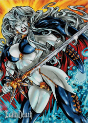 Lady Death Sketch Series Two Promo Card Philly Show