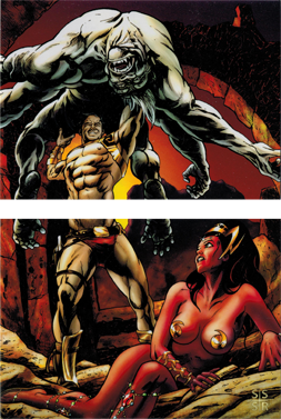 Warlord of Mars Promo Puzzle 2 Card Set Philly Show Exclusive