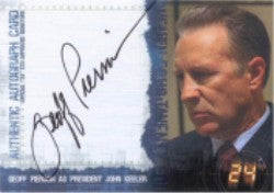 Twenty Four Season 4 Expansion Set Geoff Pierson Autograph Card
