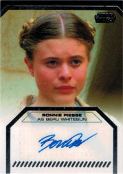 Star Wars Galactic Files Autograph Card Bonnie Piesse as Beru Whitesun