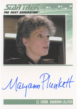 Star Trek TNG Heroes & Villains Autograph Card Maryann Plunkett as Susan Leijten