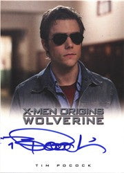 X-Men Origins Wolverine Autograph Card by Tim Pocock as Scott