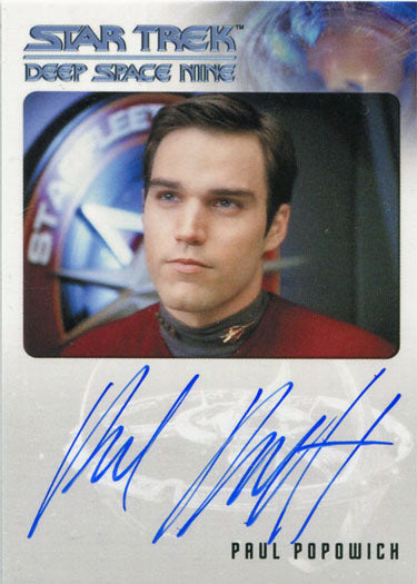 Star Trek DS9 Heroes & Villains Autograph Card Paul Popowich as Tim Watters