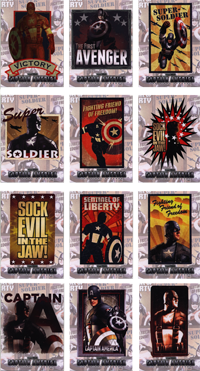 Captain America Movie Poster 12 Card Chase Set