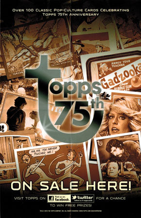 Topps 75th Anniversary Folded Promo Poster Case Topper